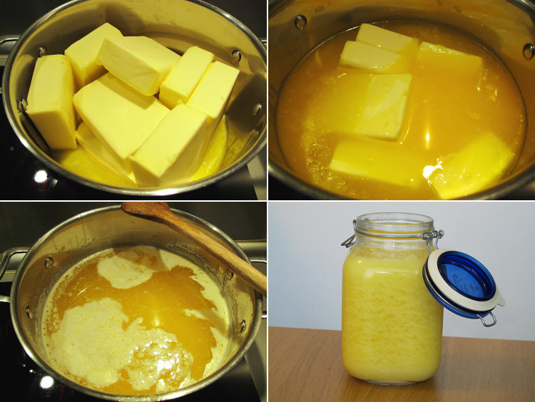 přepuštěné máslo