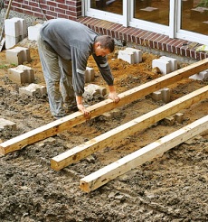 Stavba dřevěné terasy svépomocí