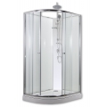 ARTTEC SIRIUS 120 x 90 cm - Sprchový box model 1 čiré sklo + sprchový set pravá vanička 5 let záruka