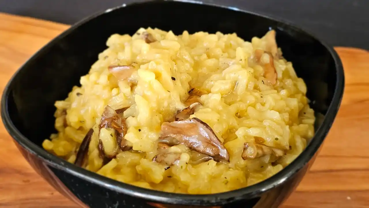 Jednoduché houbové krémové rizoto