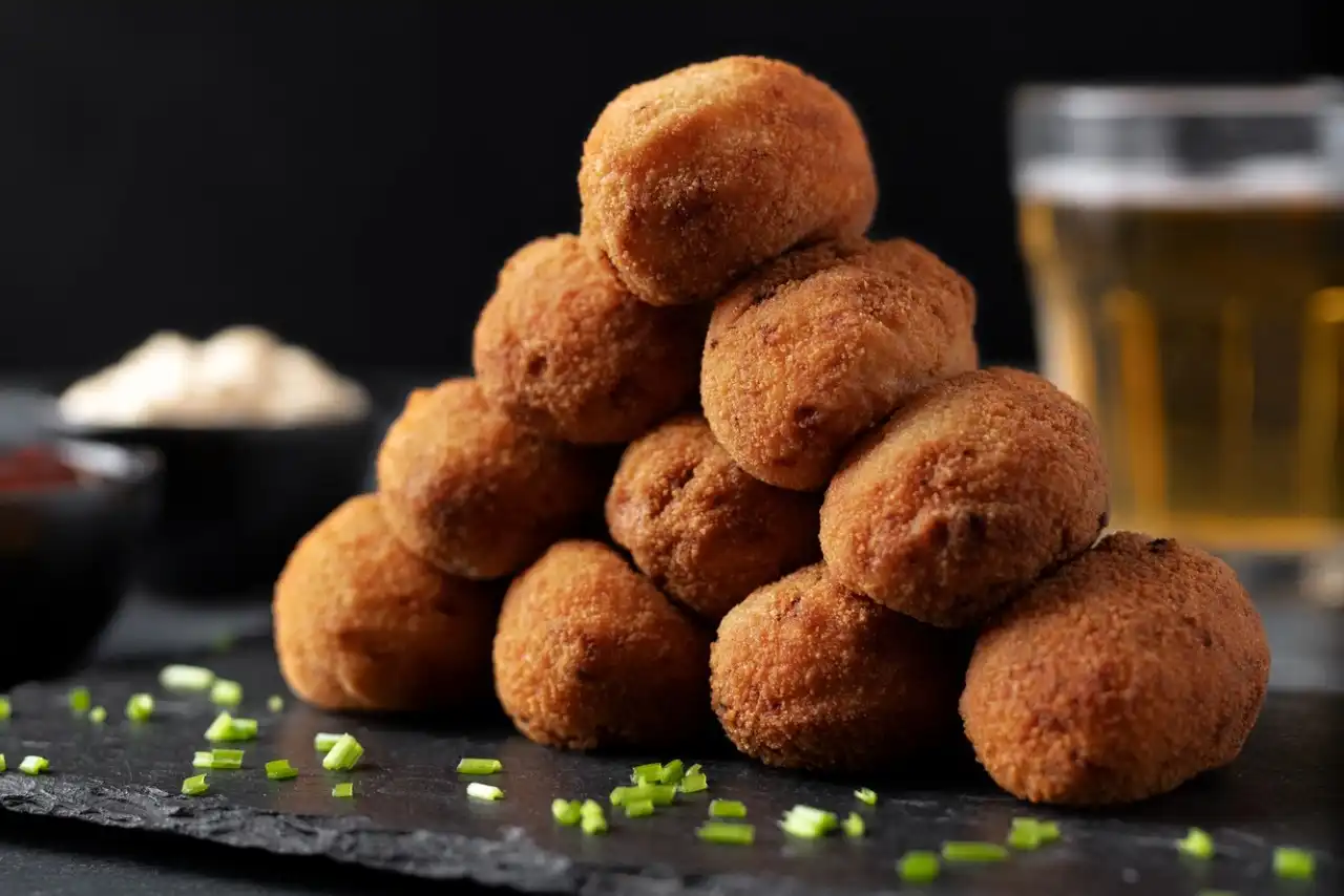 Bramborové krokety se šunkou