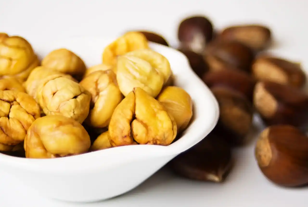 Kaštanové pyré - jedlé kaštany