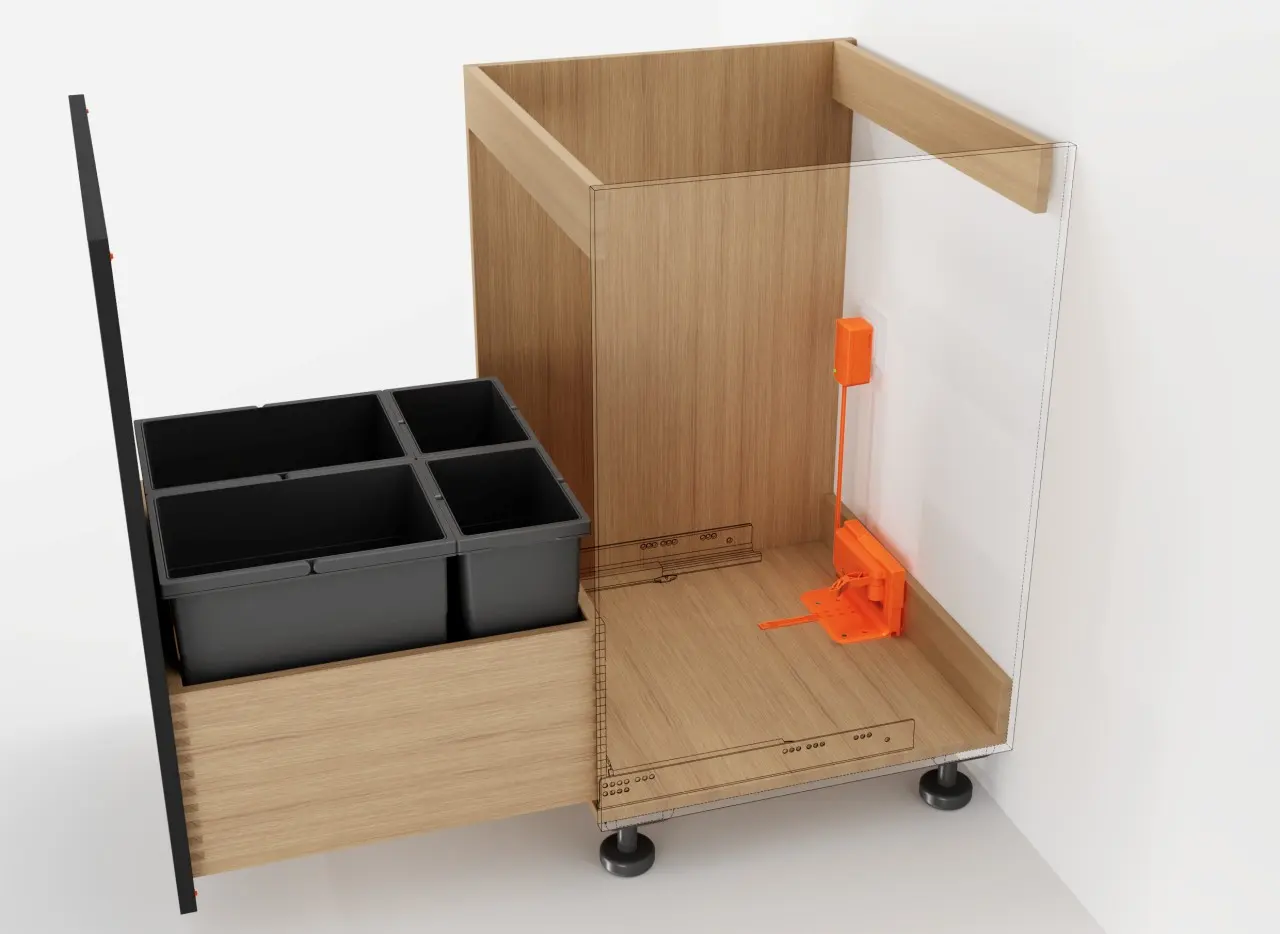 Blum - elektrické otevírání