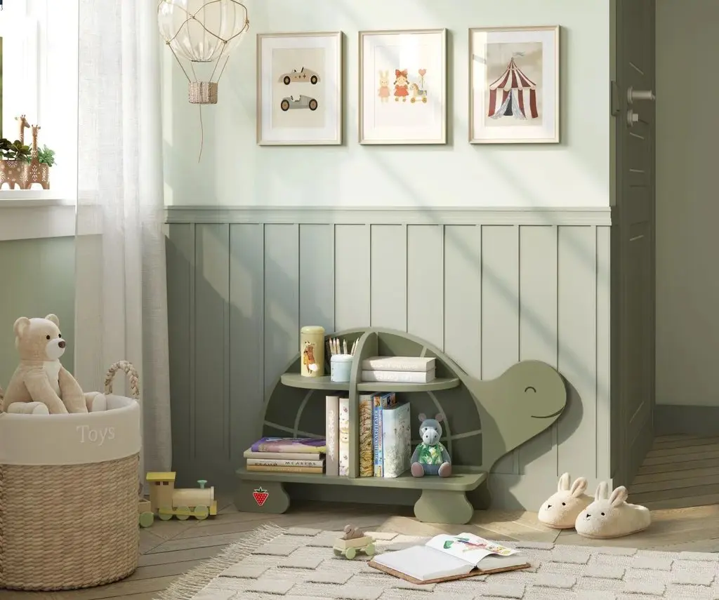Montessori dětský pokoj - nízká knihovna
