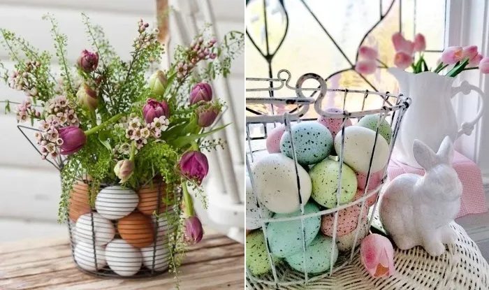 Velikonoční dekorace ze sklenic