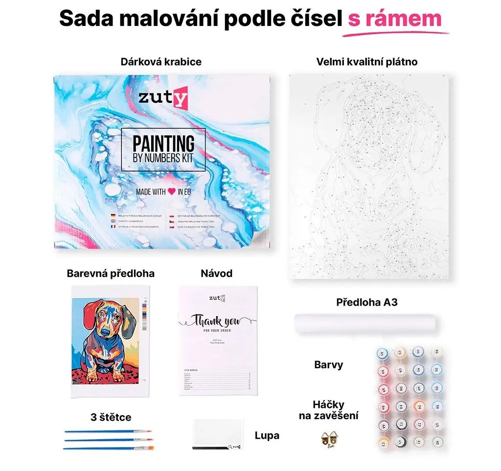 ZUTY - malování podle čísel