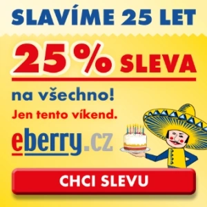 Eberry - sleva 25 % na vše