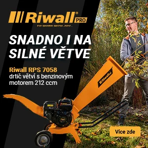 Garland Benzínový, válcový, štěpkovač Riwall PRO RPS 7058