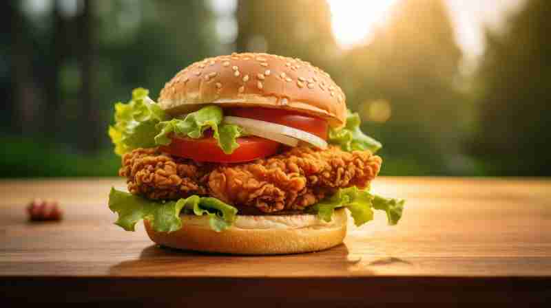 domácí KFC kuřecí burger