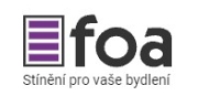 logo firmy FOA.cz - stínící technika, rolety a žaluzie
