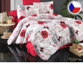 Krepové francouzské povlečení EXCLUSIVE Red roses 2x 70x90,