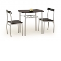 HALMAR Jídelní set LANCE - stůl + 2 židle Barevné provedení: wenge