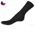 100% bavlněné ponožky 41/42 černé žebro