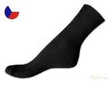 100% bavlněné ponožky 46/47 černé žebro