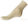 Bambusové ponožky s lycrou 46/47 béžové žebro